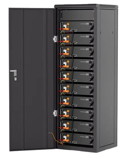 Armario rack 10u para baterías LiFePO4 SIMPO 5000 en paralelo