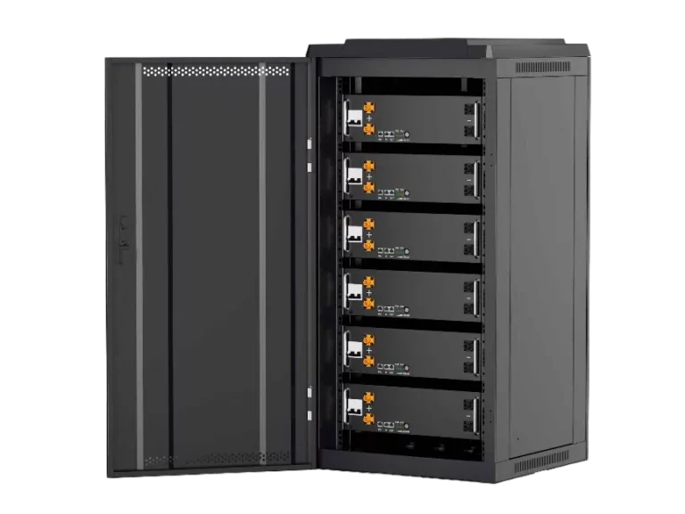 Armario rack 6u para baterías LiFePO4 SIMPO 5000 en paralelo